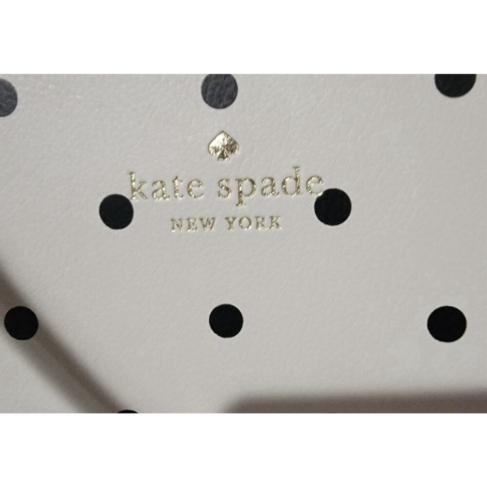 Kate Spade Tote Bag Womens Large White Leather Minnie Mouse Disney Polka Dot - Picture 13 of 13